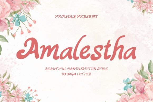 Amalestha: The Perfect Handwritten Typeface for Your Creative Shop
