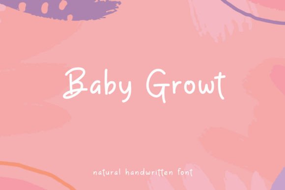 Baby Growt: A Minimalist Handwritten Script Font for Authentic Branding