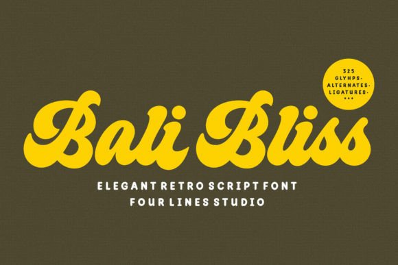 Bali Bliss: The Vintage Script Font for Modern Web Design