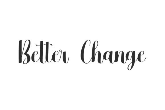 Better Change: A Premium Script Font for Modern Web Design