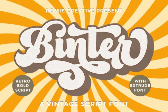 Binter: A Retro Script Typeface for Modern Web Design