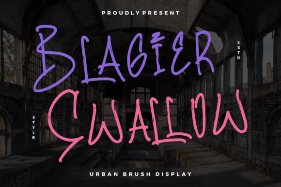 Blagier Swallow: A Handwritten Typeface for Modern Editorial Design