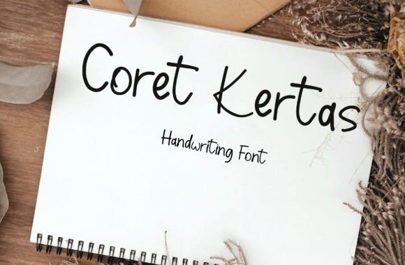 Coret Kertas: The Handwritten Typeface for Modern Web Design