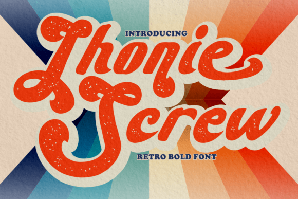 Jhonie Screw: A Retro Bold Typeface for Campaign Design