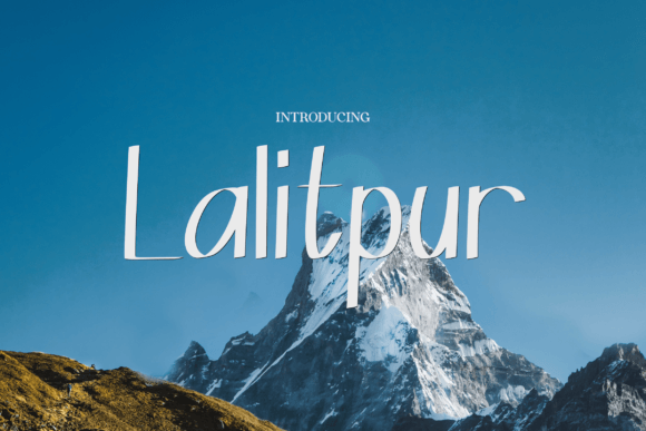 Lalitpur: A Handwritten Typeface for Editorial Design