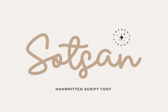 Sotsan: A Sweet Handwriting Typeface for Modern Branding